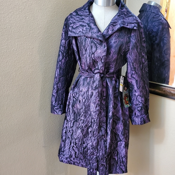 New 2OH Threads Two Old Hippies Purple Tie Wasit Jacket Size Medium - Picture 2 of 12